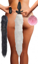 Load image into Gallery viewer, Vibrating Silicone Anal Plug with 3 Interchangeable Tails