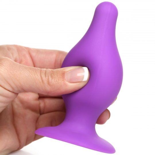 Squeezable Tapered Medium Anal Plug - Temperature Play Maus-Tec Squeezable Tapered Medium Anal Plug - Temperature Play Maus-Tec