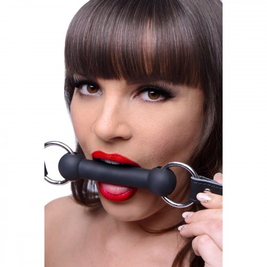 Strict Leather Silicone Locking Bit Gag