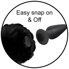Load image into Gallery viewer, Interchangeable Bunny Tail - Black, White or Pink