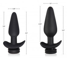 Load image into Gallery viewer, Interchangeable 10X Vibrating Silicone Anal Plug with Remote - Small
