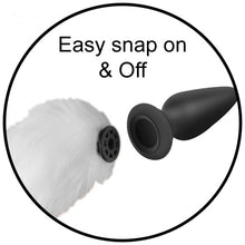 Load image into Gallery viewer, Interchangeable Fox Tail- Black or White