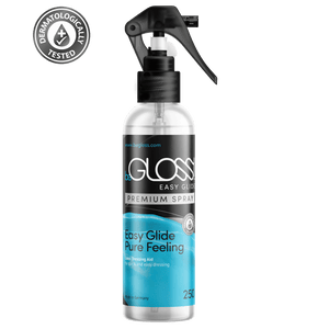 beGLOSS! Easy Glide Premium Spray - Latex Dressing Aid (Different tops avalible)