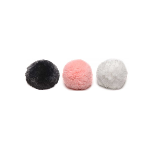 Interchangeable Bunny Tail - Black, White or Pink
