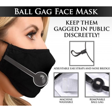 Load image into Gallery viewer, Under Cover Ball Gag Face Mask
