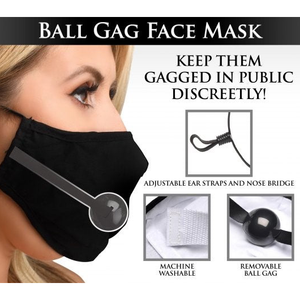 Under Cover Ball Gag Face Mask