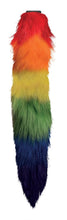 Load image into Gallery viewer, Interchangeable Rainbow Fox Tail
