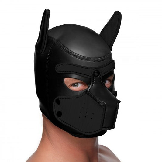 Spike Neoprene Puppy Hood- Black