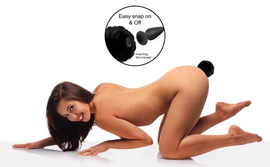 Interchangeable Bunny Tail - Black, White or Pink