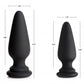 Interchangeable Silicone Anal Plug - Large