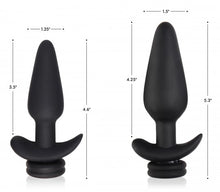 Load image into Gallery viewer, Interchangeable 10X Vibrating Silicone Anal Plug with Remote - Small
